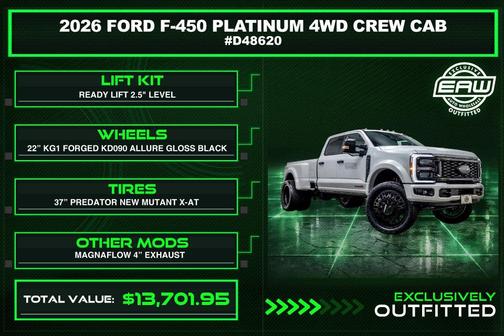 Avalanche 2026 Ford F-450 Platinum