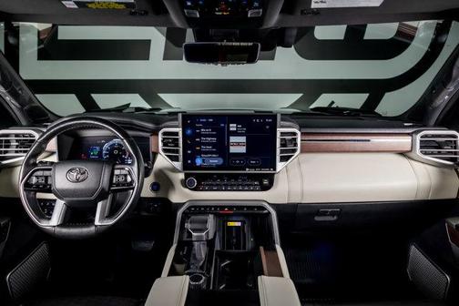 Midnight Black Metallic 2022 Toyota Tundra Hybrid Capstone