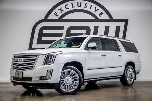 Crystal White Tricoat 2019 Cadillac Escalade ESV Platinum