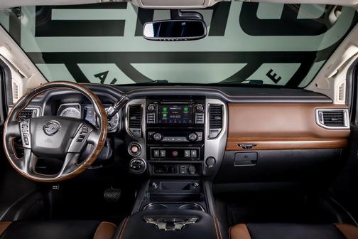 Deep Blue Pearl 2018 Nissan Titan XD Platinum Reserve