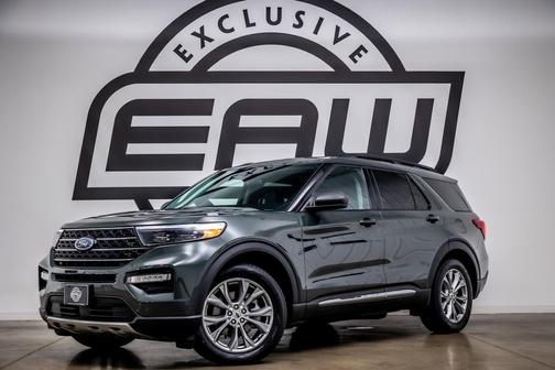 Forged Green Metallic 2023 Ford Explorer XLT