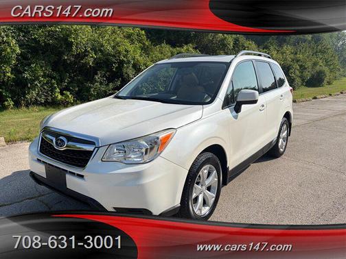 Satin White Pearl 2014 Subaru Forester 2.5i Premium