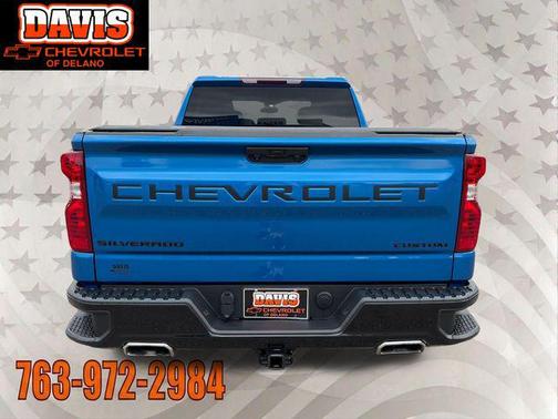 Glacier Blue Metallic 2022 Chevrolet Silverado 1500 Custom Trail Boss