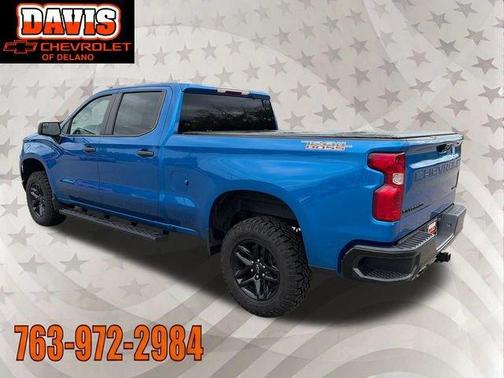 Glacier Blue Metallic 2022 Chevrolet Silverado 1500 Custom Trail Boss