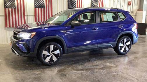 Blue Metallic 2024 Volkswagen Taos 1.5T S