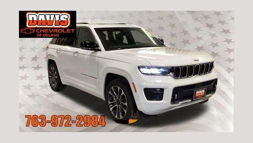 Bright White Clearcoat 2023 Jeep Grand Cherokee Overland