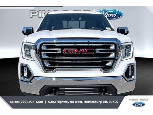 White Frost Tri-Coat 2021 GMC Sierra 1500 SLT