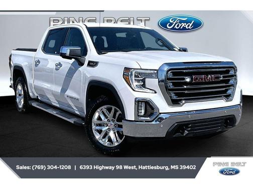 White Frost Tri-Coat 2021 GMC Sierra 1500 SLT