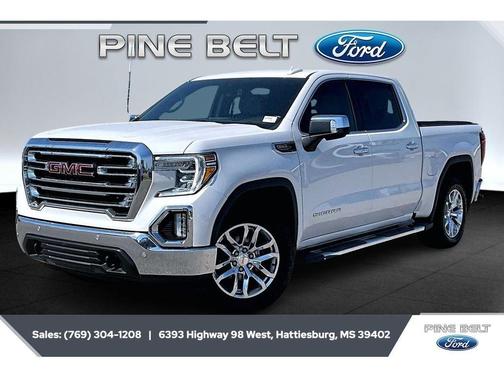 White Frost Tri-Coat 2021 GMC Sierra 1500 SLT
