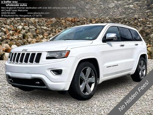 Bright White Clearcoat 2014 Jeep Grand Cherokee Overland