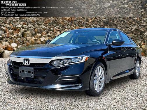 Black 2019 Honda Accord LX