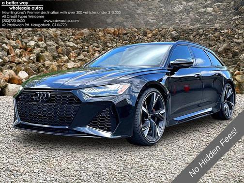 Black 2021 Audi RS 6 Avant 4.0T