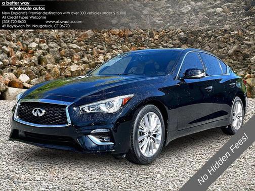 Black Obsidian 2021 INFINITI Q50 3.0t LUXE