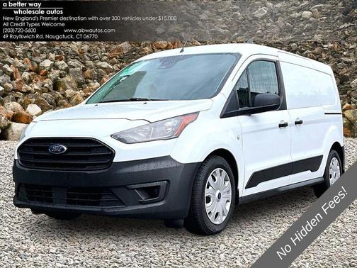 Frozen White 2020 Ford Transit Connect XL Cargo Van