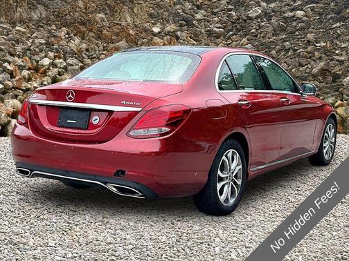 Red 2017 Mercedes-Benz C-Class C 300 4MATIC