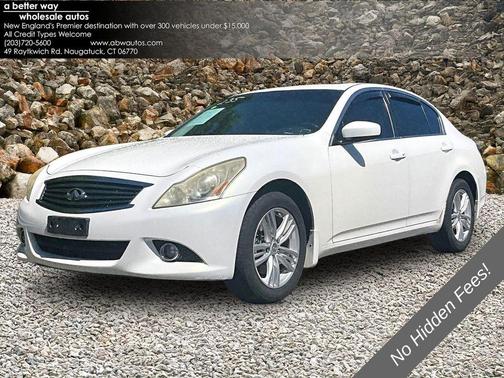 Moonlight White 2012 INFINITI G37x Base