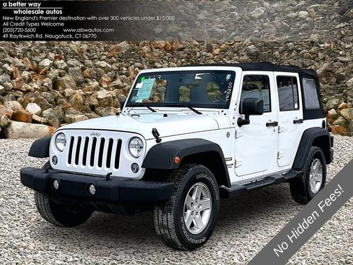 Bright White Clearcoat 2015 Jeep Wrangler Unlimited Sport