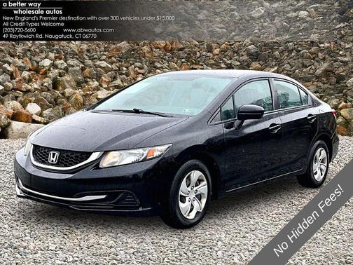 Black 2015 Honda Civic LX