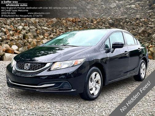 Black 2015 Honda Civic LX