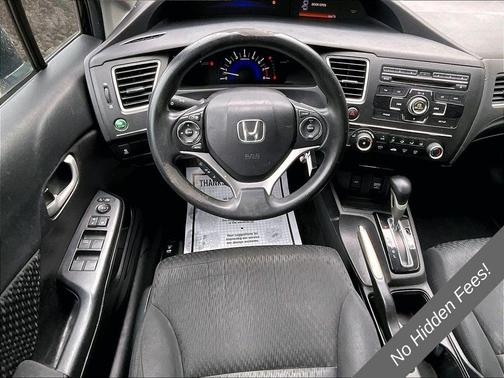 Black 2015 Honda Civic LX