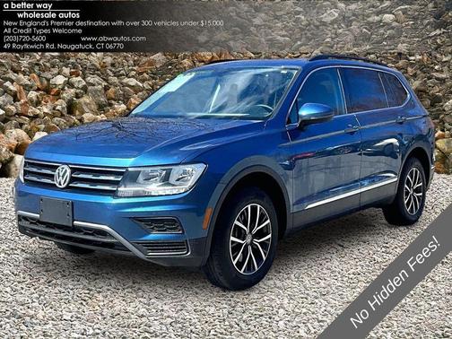 Blue 2020 Volkswagen Tiguan 2.0T SE R-Line Black