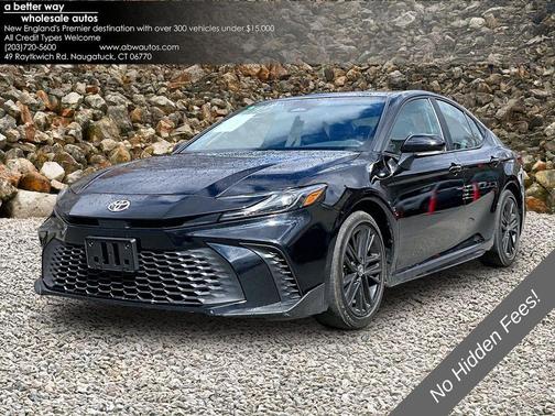 Midnight Black Metallic 2025 Toyota Camry SE