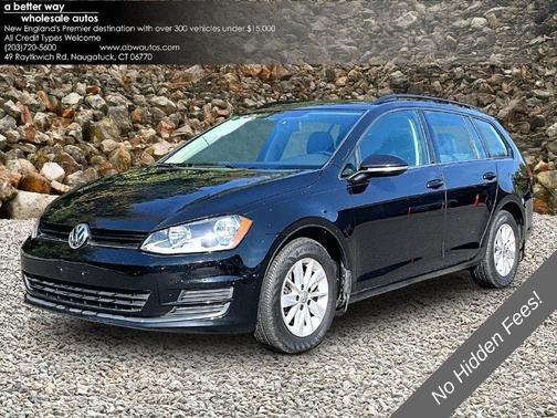 Black 2016 Volkswagen Golf SportWagen TSI S 4-Door