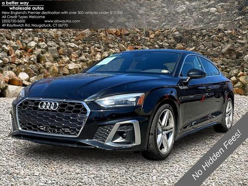 Black 2021 Audi A5 Sportback 45 S Line Premium