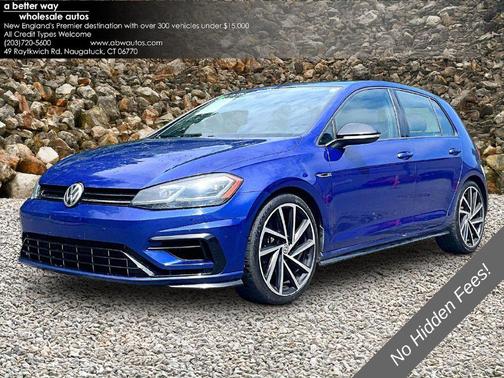 Blue 2018 Volkswagen Golf R 2.0T Manual