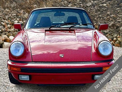 Red 1988 Porsche 911 Cabriolet