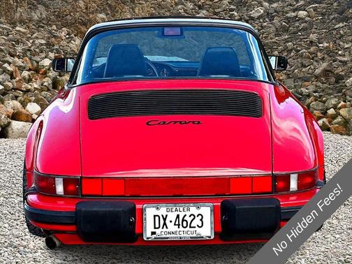 Red 1988 Porsche 911 Cabriolet