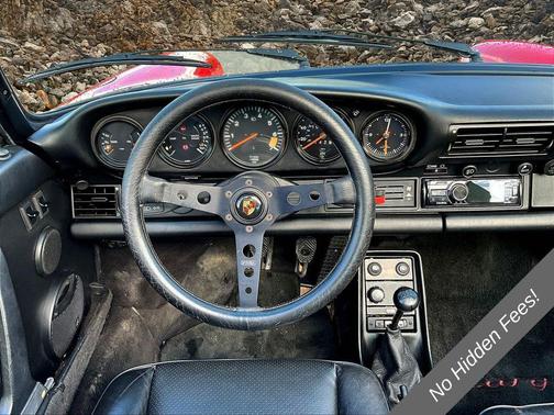 Red 1988 Porsche 911 Cabriolet