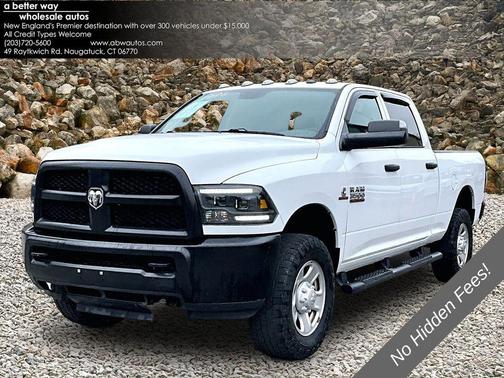 Bright White Clearcoat 2017 RAM 3500 Tradesman Crew Cab 4x4 6'4' Box