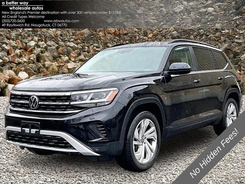 Deep Black 2021 Volkswagen Atlas 3.6L SE w/Technology