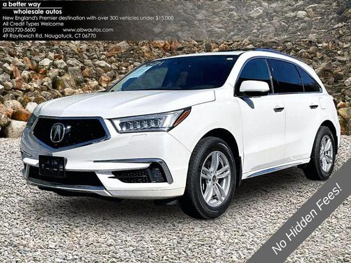 White 2019 Acura MDX 3.5L Technology & A-Spec Pkgs