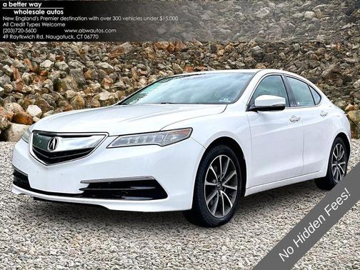 White 2015 Acura TLX V6 Tech