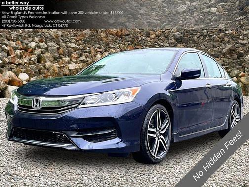 Blue 2017 Honda Accord Sport SE