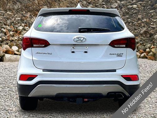 Pearl White 2018 Hyundai Santa Fe Sport 2.0L Turbo