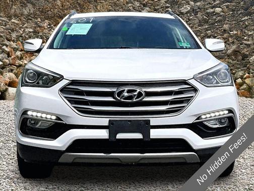 Pearl White 2018 Hyundai Santa Fe Sport 2.0L Turbo