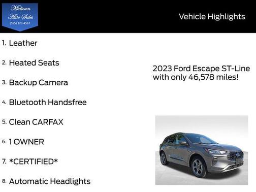 2023 Ford Escape ST-Line