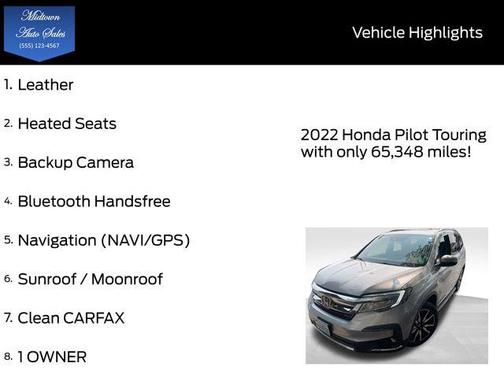 2022 Honda Pilot Touring 8-Passenger