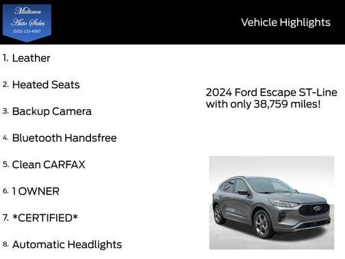 2024 Ford Escape ST-Line