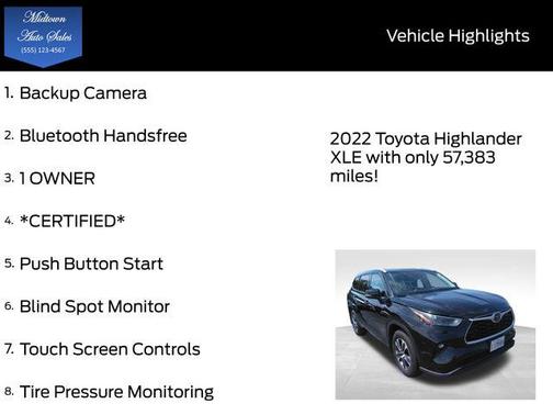 2022 Toyota Highlander XLE