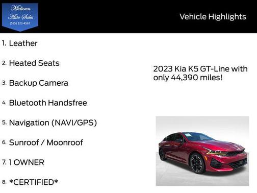 2023 Kia K5 GT-Line