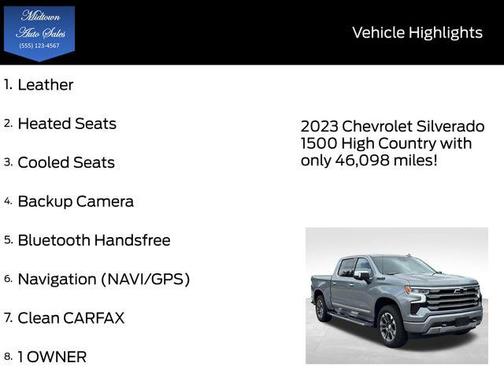 2023 Chevrolet Silverado 1500 High Country