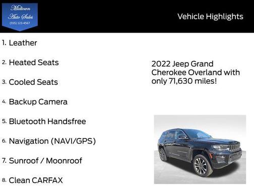2022 Jeep Grand Cherokee Overland