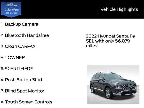 2022 Hyundai SANTA FE SEL 2.4