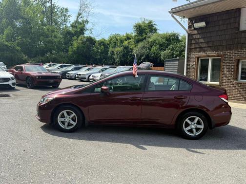 Burgundy 2015 Honda Civic LX