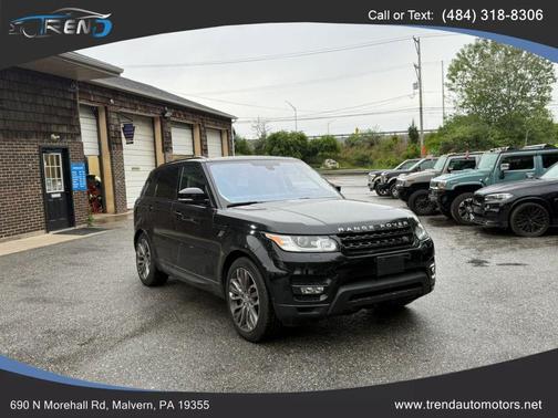 Black 2016 Land Rover Range Rover Sport 5.0L Supercharged Dynamic