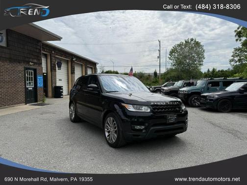 Black 2016 Land Rover Range Rover Sport 5.0L Supercharged Dynamic